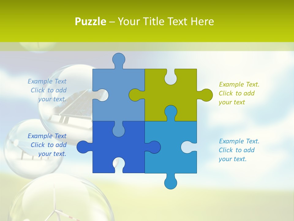 Solar Round Turbine PowerPoint Template