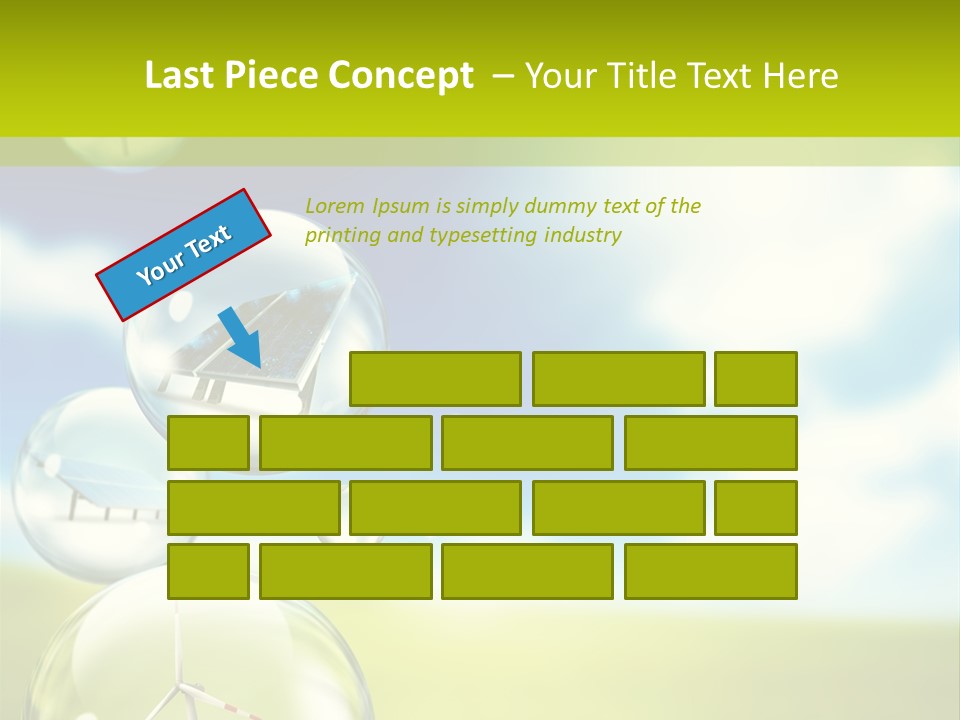 Solar Round Turbine PowerPoint Template