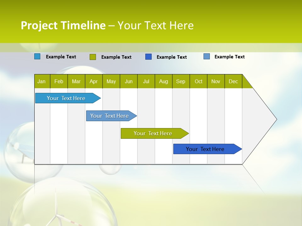 Solar Round Turbine PowerPoint Template