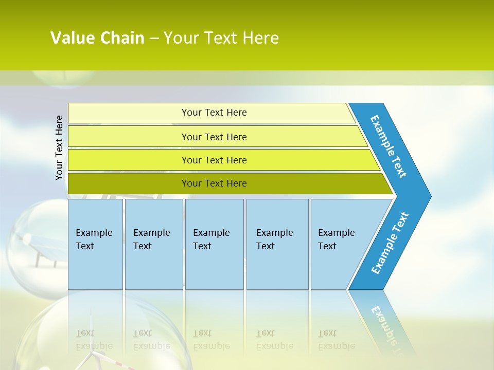 Solar Round Turbine PowerPoint Template