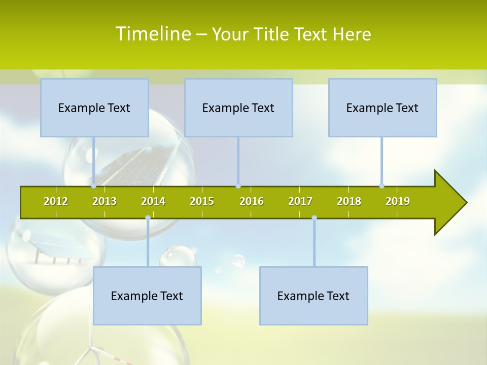 Solar Round Turbine PowerPoint Template