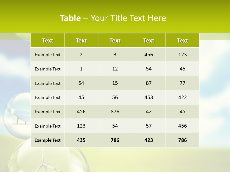 Solar Round Turbine PowerPoint Template