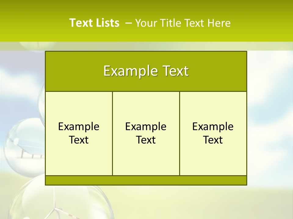 Solar Round Turbine PowerPoint Template