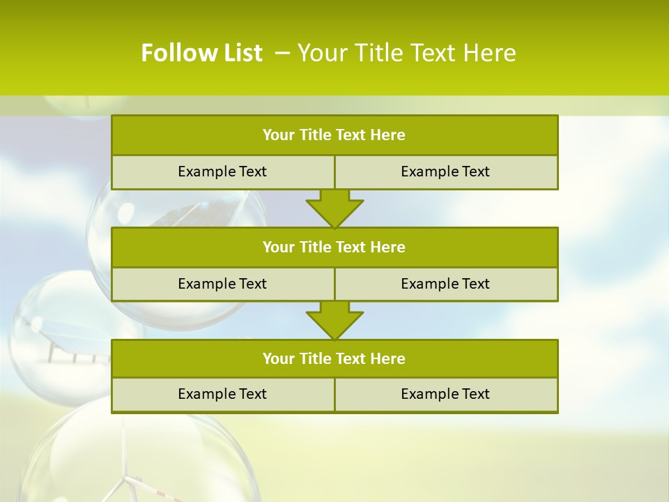 Solar Round Turbine PowerPoint Template
