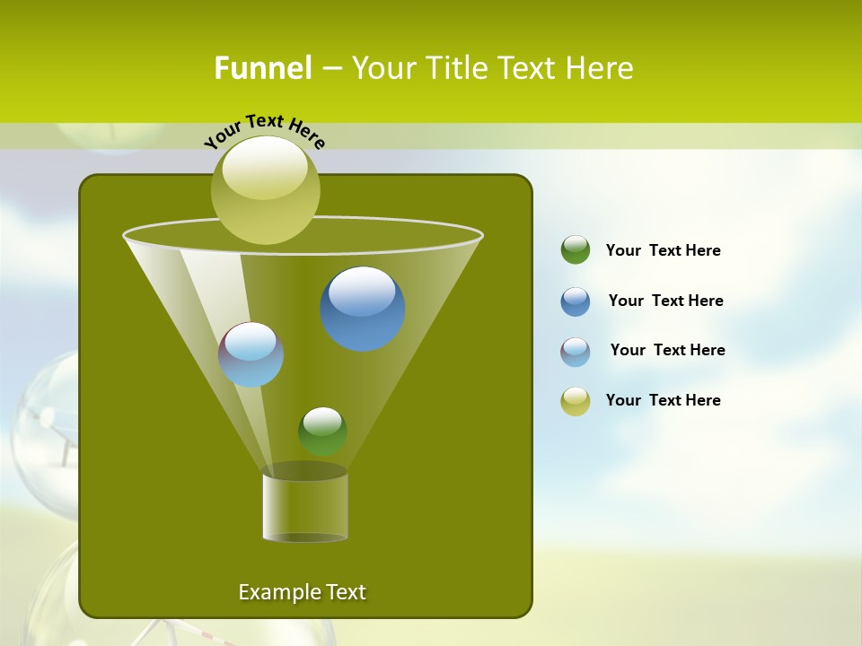 Solar Round Turbine PowerPoint Template