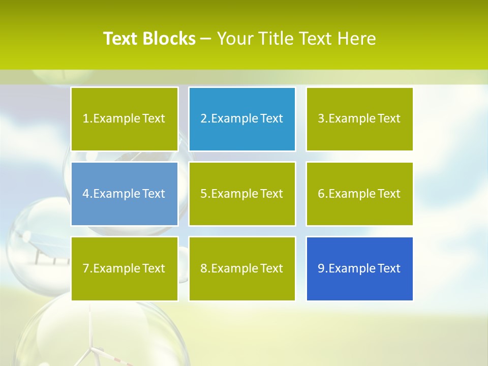Solar Round Turbine PowerPoint Template