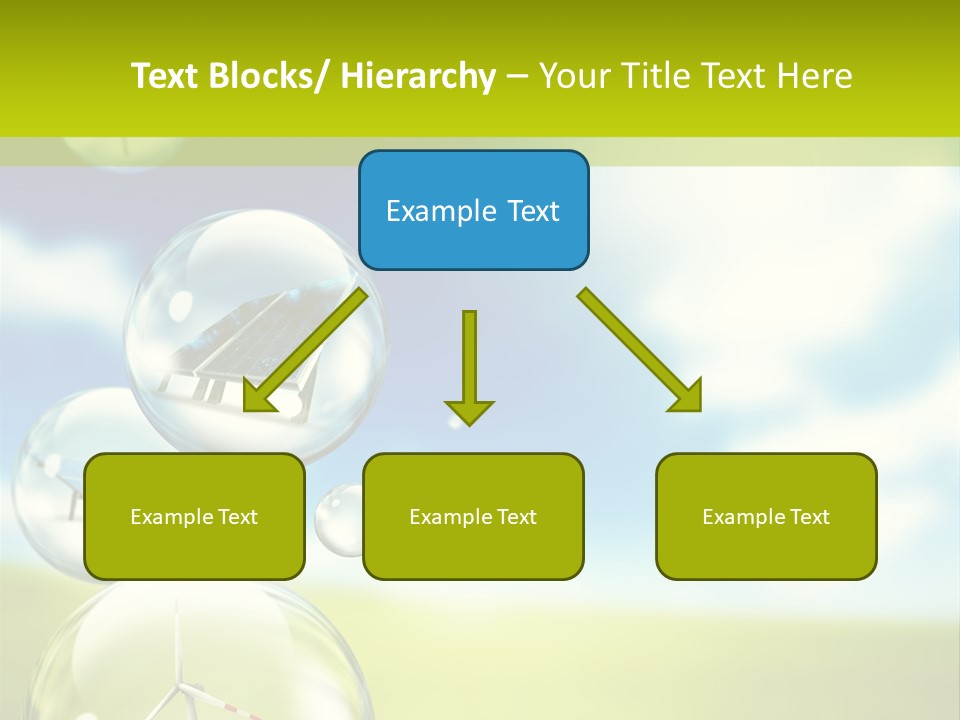 Solar Round Turbine PowerPoint Template