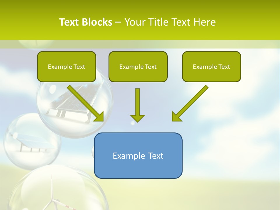 Solar Round Turbine PowerPoint Template