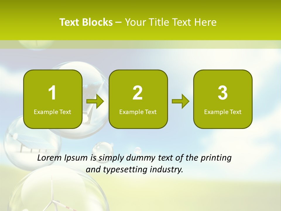 Solar Round Turbine PowerPoint Template