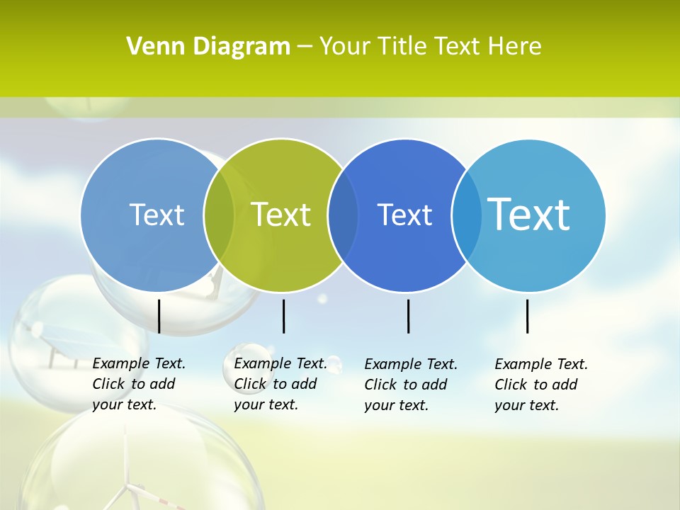 Solar Round Turbine PowerPoint Template