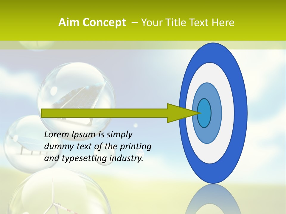 Solar Round Turbine PowerPoint Template