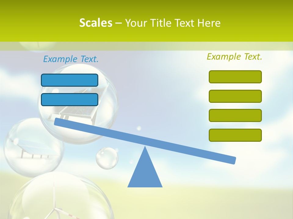 Solar Round Turbine PowerPoint Template