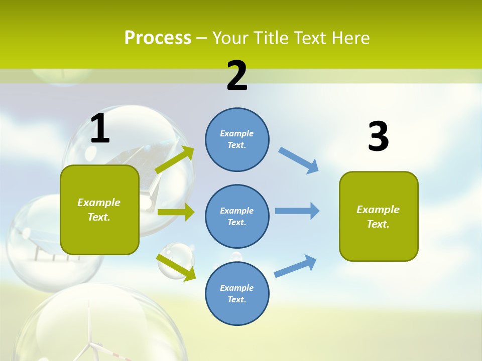 Solar Round Turbine PowerPoint Template