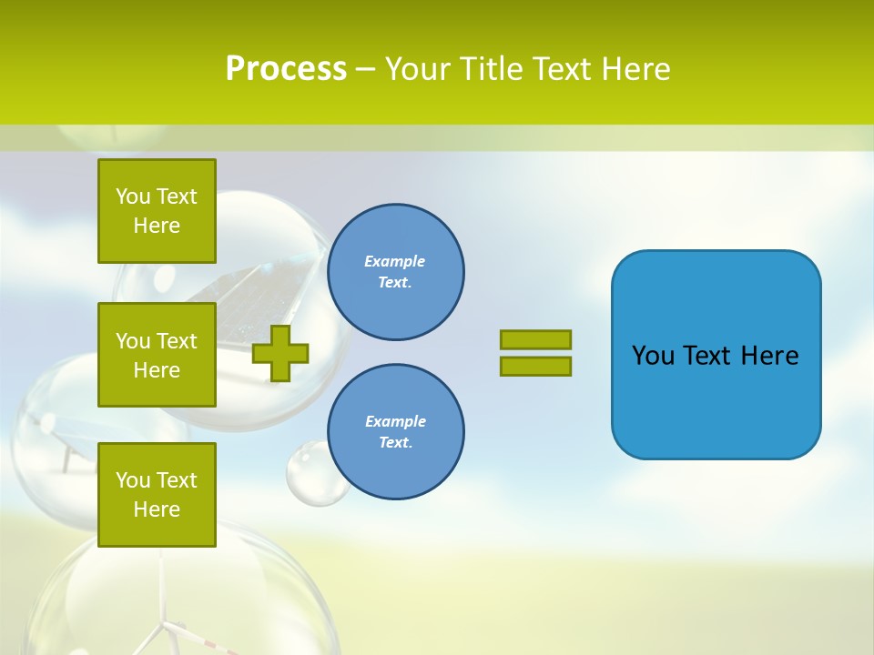 Solar Round Turbine PowerPoint Template