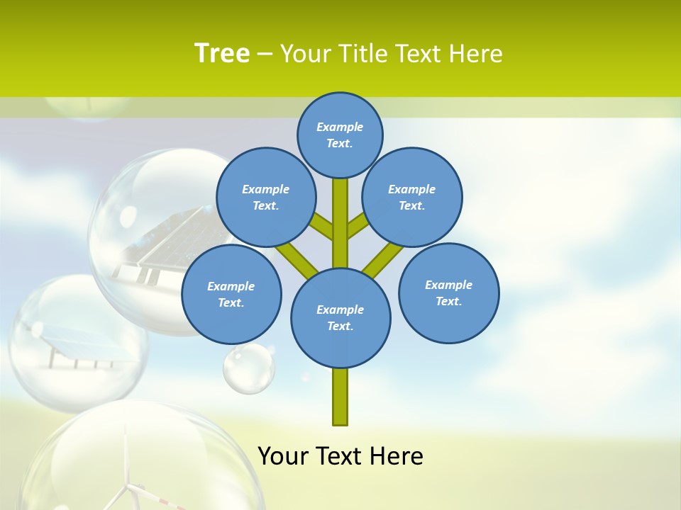 Solar Round Turbine PowerPoint Template