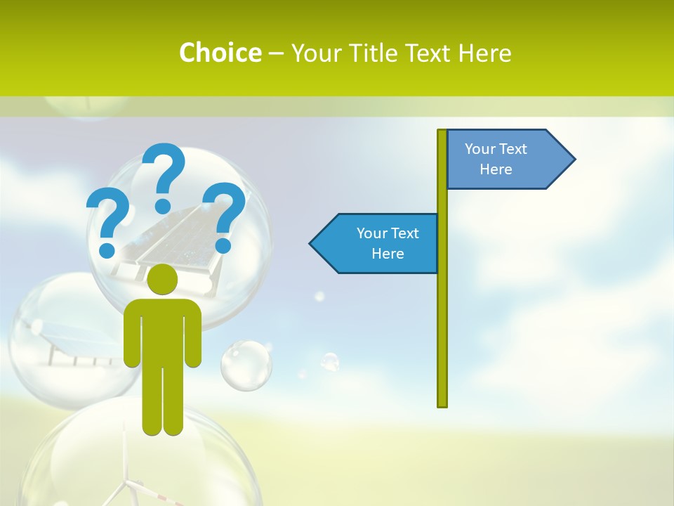 Solar Round Turbine PowerPoint Template