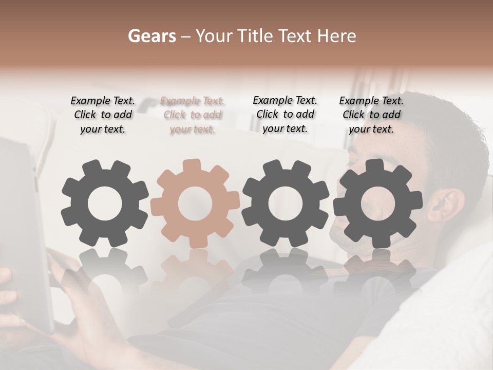 Computer White Indoor PowerPoint Template