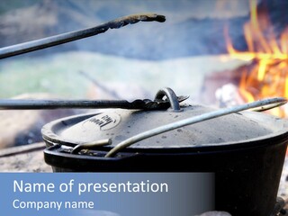 Hot Traditional Fire PowerPoint Template