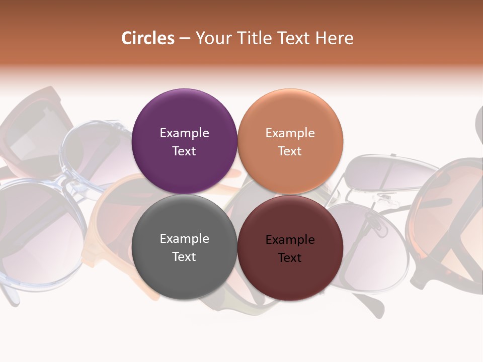 Fashionable Eyewear Row PowerPoint Template