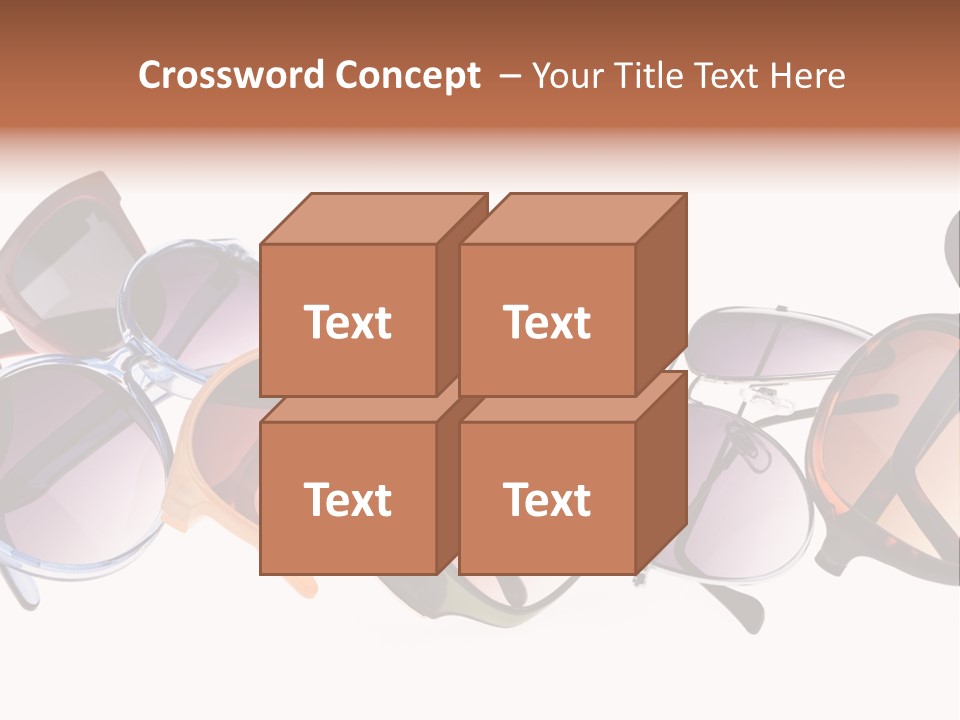 Fashionable Eyewear Row PowerPoint Template