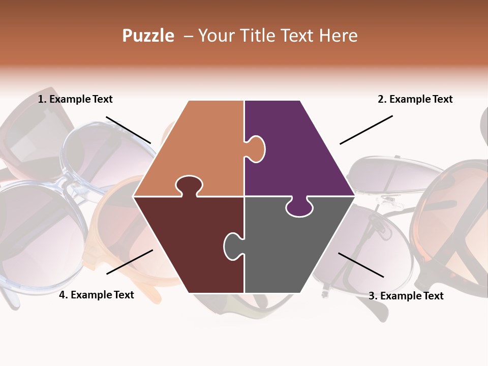 Fashionable Eyewear Row PowerPoint Template