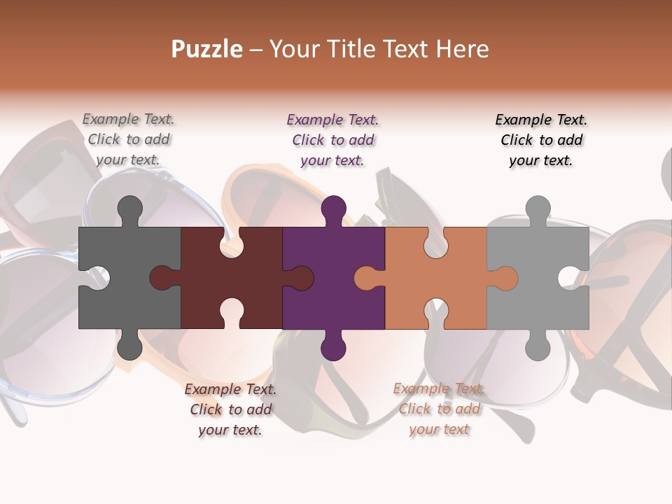 Fashionable Eyewear Row PowerPoint Template