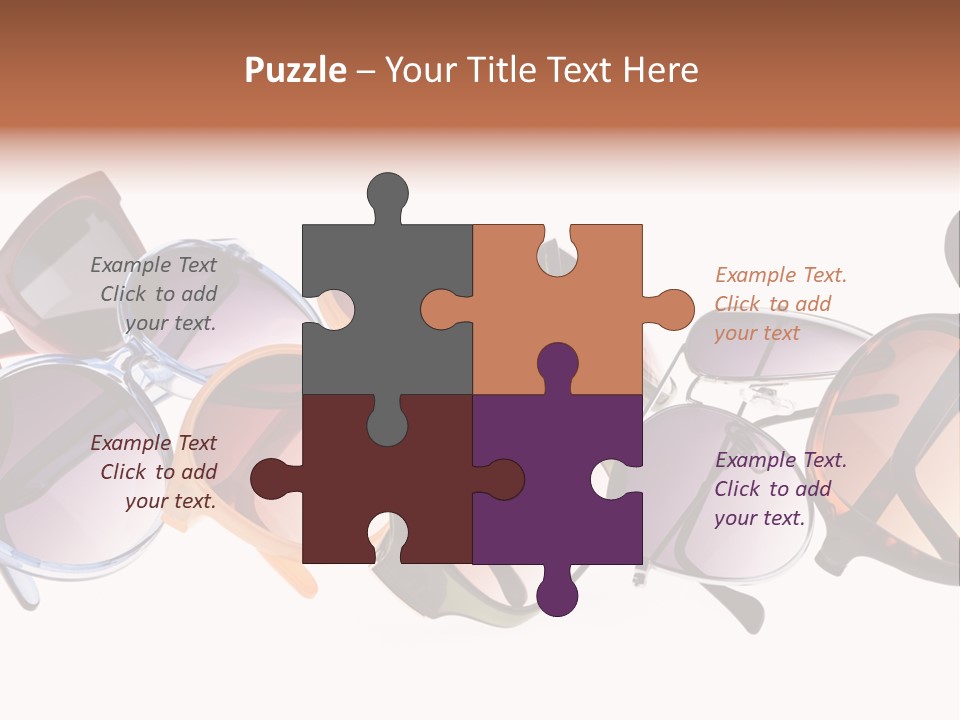 Fashionable Eyewear Row PowerPoint Template