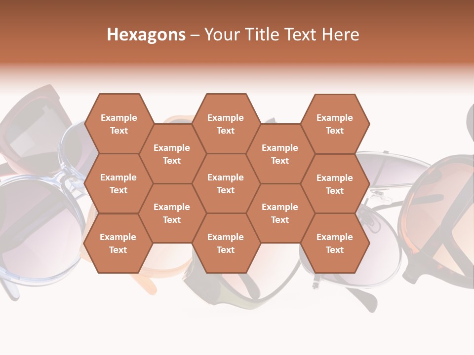 Fashionable Eyewear Row PowerPoint Template