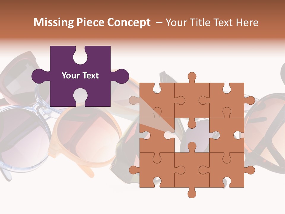 Fashionable Eyewear Row PowerPoint Template