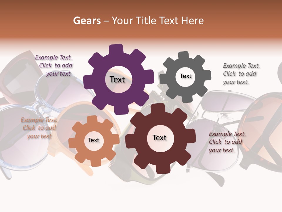 Fashionable Eyewear Row PowerPoint Template