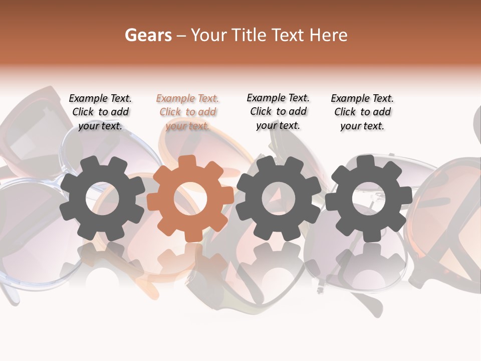 Fashionable Eyewear Row PowerPoint Template