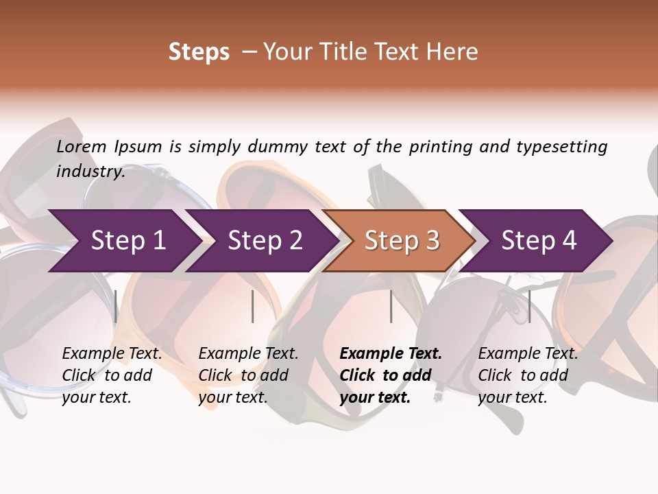 Fashionable Eyewear Row PowerPoint Template