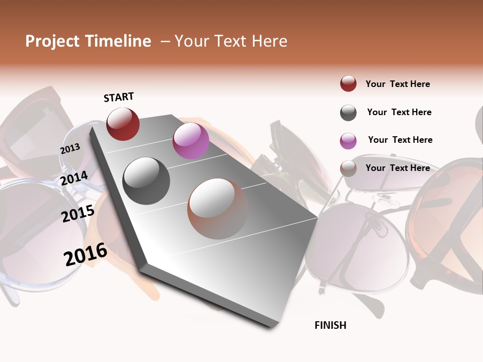 Fashionable Eyewear Row PowerPoint Template