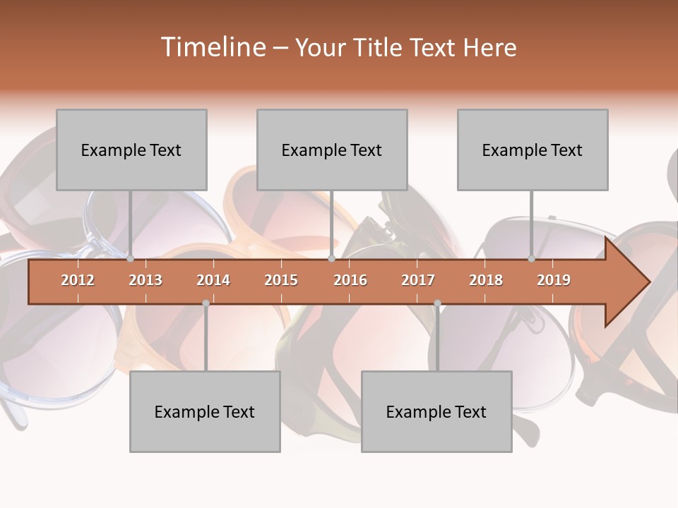 Fashionable Eyewear Row PowerPoint Template