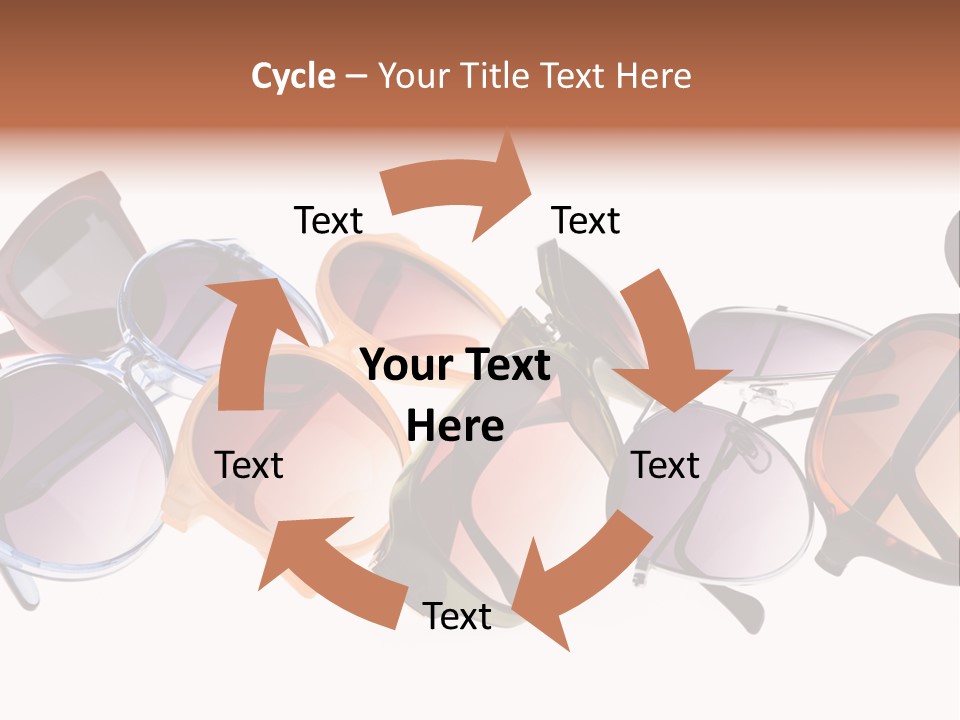 Fashionable Eyewear Row PowerPoint Template