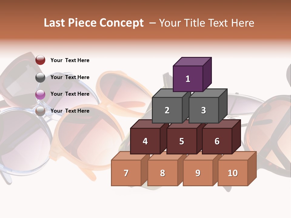 Fashionable Eyewear Row PowerPoint Template