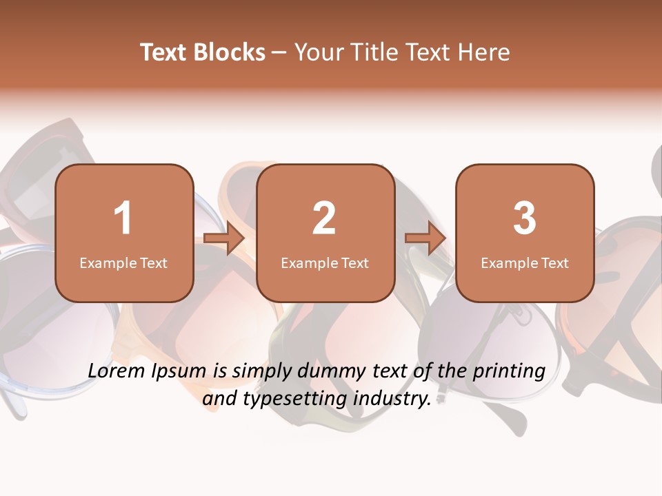 Fashionable Eyewear Row PowerPoint Template