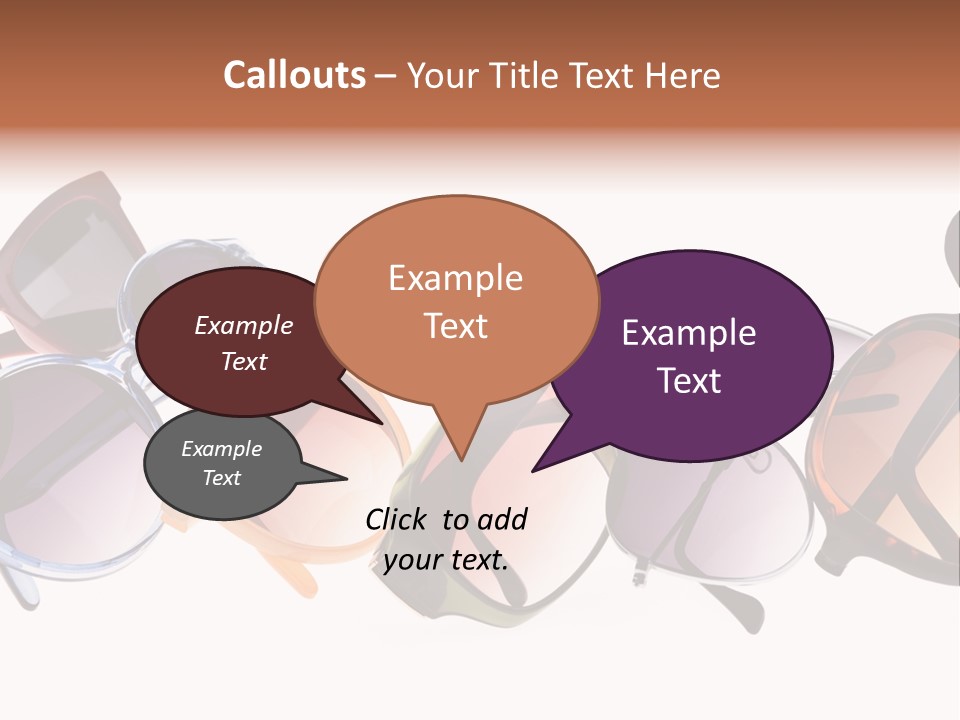 Fashionable Eyewear Row PowerPoint Template