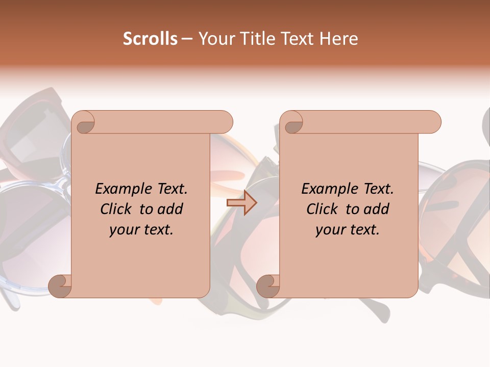 Fashionable Eyewear Row PowerPoint Template