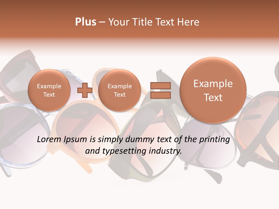 Fashionable Eyewear Row PowerPoint Template