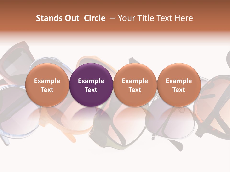 Fashionable Eyewear Row PowerPoint Template