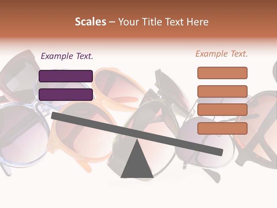 Fashionable Eyewear Row PowerPoint Template