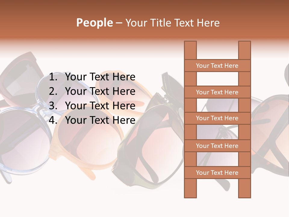 Fashionable Eyewear Row PowerPoint Template
