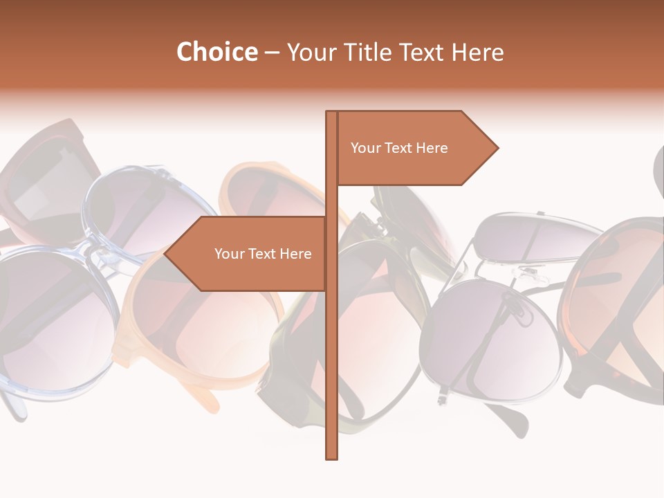 Fashionable Eyewear Row PowerPoint Template