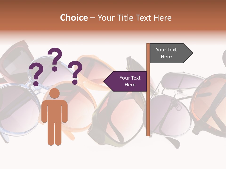 Fashionable Eyewear Row PowerPoint Template