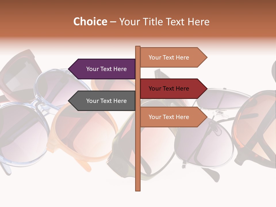 Fashionable Eyewear Row PowerPoint Template