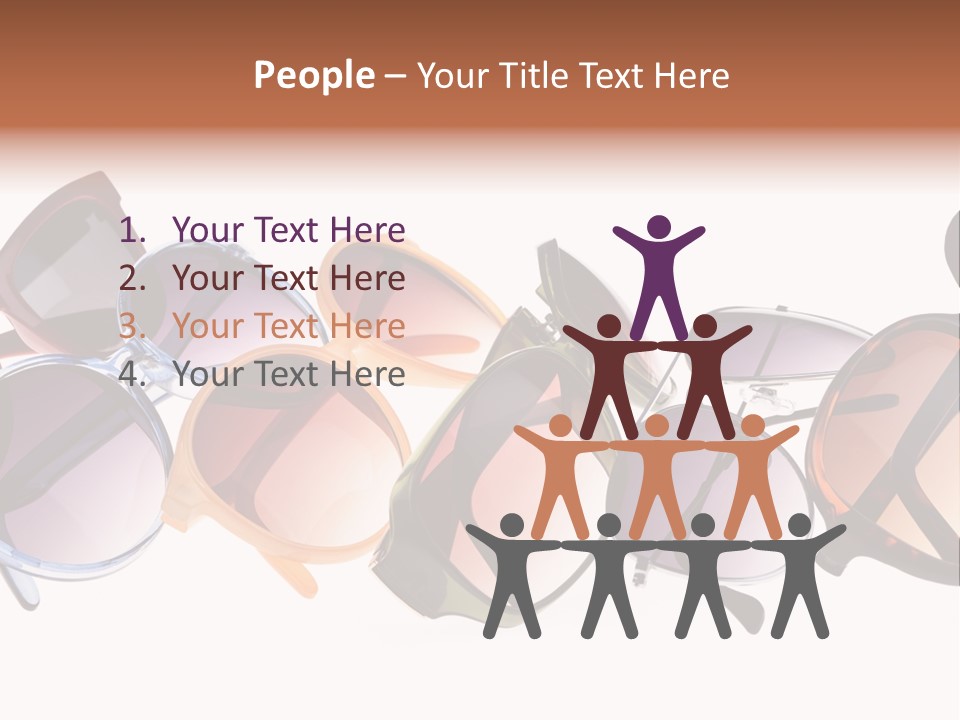 Fashionable Eyewear Row PowerPoint Template