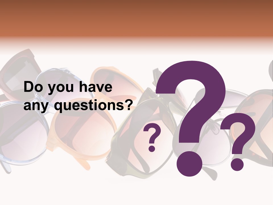 Fashionable Eyewear Row PowerPoint Template