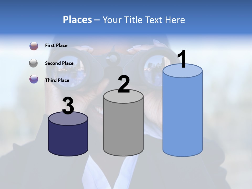 Businesswoman Finance Conceptual PowerPoint Template