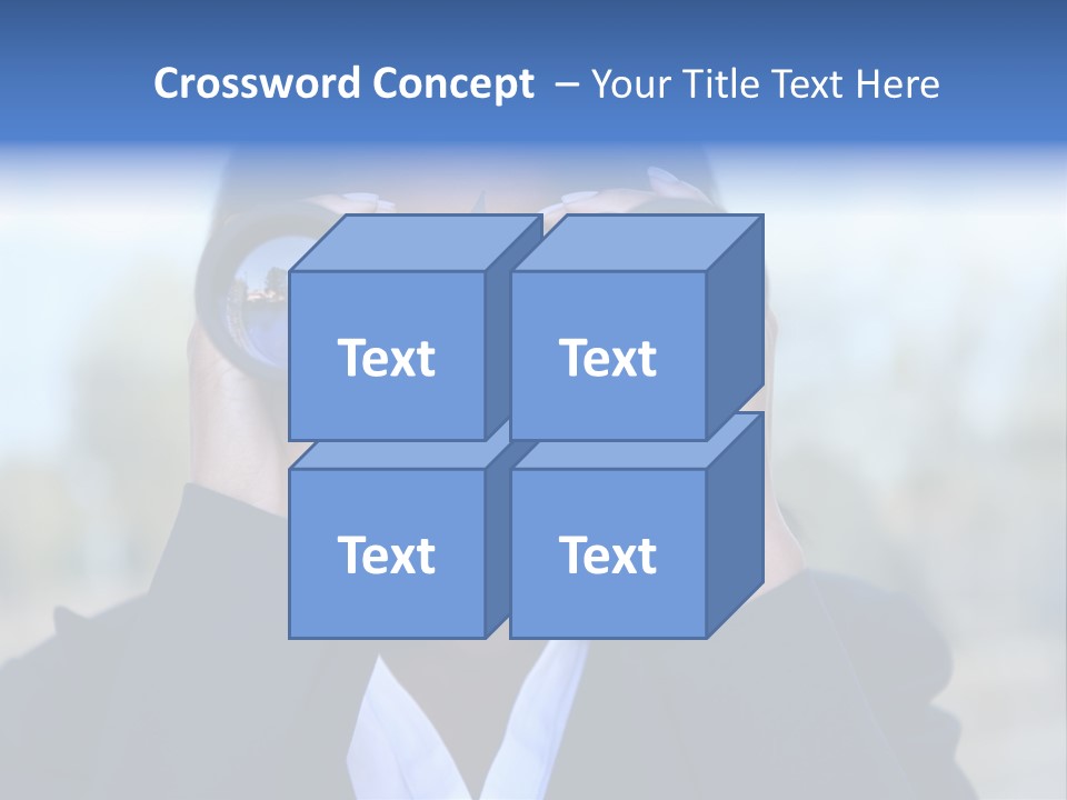 Businesswoman Finance Conceptual PowerPoint Template